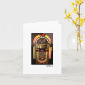 juke box card kaart (Gele Bloem)