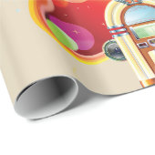Juke Box Glossy Wrapping Paper Cadeaupapier (Rol Hoek)