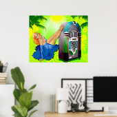  Juke Box Poster (Thuiskantoor)