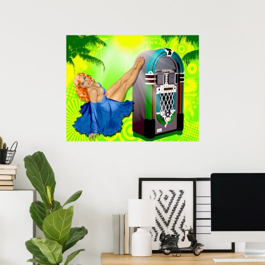  Juke Box Poster (Thuiskantoor)