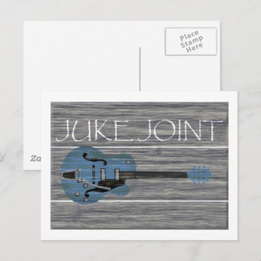 Juke Joint Retro Sign Briefkaart (Voorkant / Achterkant)