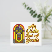 Jukebox an Oldie, maar a Goodie Briefkaart (Staand voorkant)