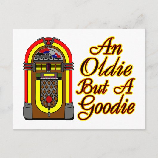 Jukebox an Oldie, maar a Goodie Briefkaart (Voorkant)
