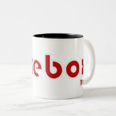 Jukebox Band Mok! Tweekleurige Koffiemok (Voorkant rechts)