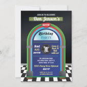 Jukebox Birthday Music 40th Diner Fifties Retro Kaart (Voorkant)