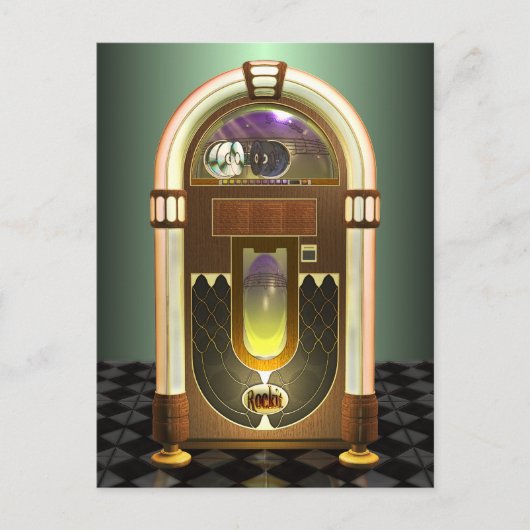 Jukebox Briefkaart (Voorkant)