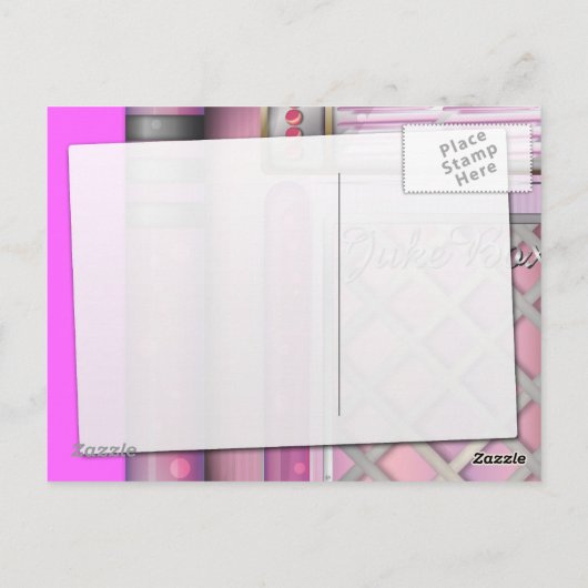 JukeBox Briefkaart (Achterkant)