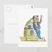 Jukebox Briefkaart (Voorkant / Achterkant)