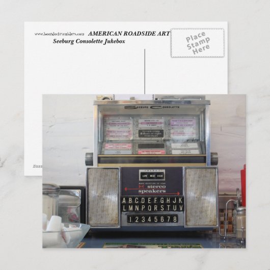 Jukebox Briefkaart (Voorkant / Achterkant)