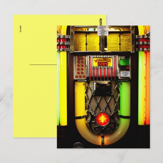 Jukebox Briefkaart (Voorkant / Achterkant)