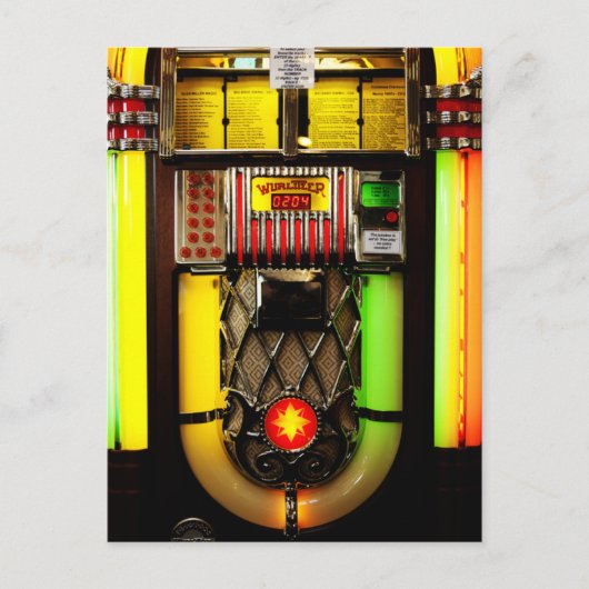 Jukebox Briefkaart (Voorkant)