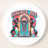 Jukebox Jive Zandsteen Onderzetter (Voorkant)