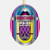Jukebox Keramisch Ornament (Achterkant)
