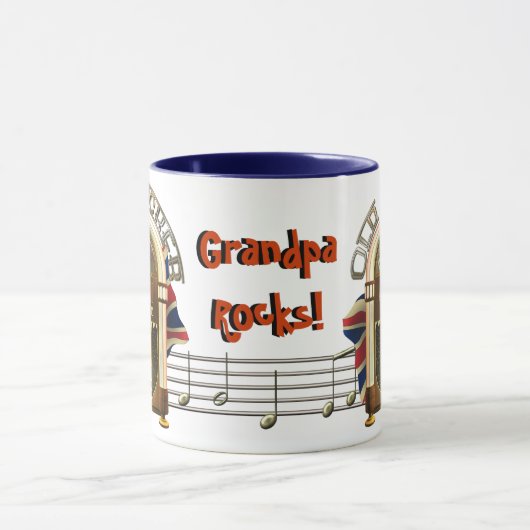 Jukebox Old Rocker Persoonlijke Mugs Mok (Midden)