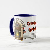 Jukebox Old Rocker Persoonlijke Mugs Mok (Voorkant links)