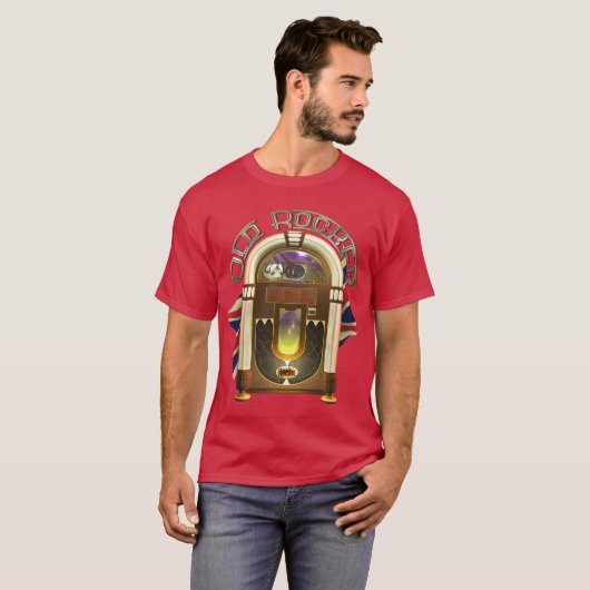 Jukebox Old Rocker T-Shirts (Voorkant volledig)