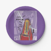 Jukebox Paper Plates Papieren Bordje (Voorkant)