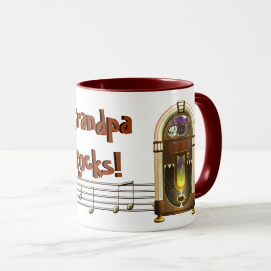 Jukebox Personalized Mugs Mok (Voorkant rechts)