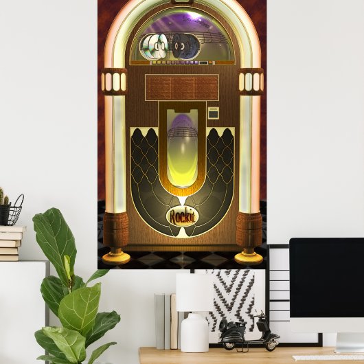 Jukebox Poster (Thuiskantoor)