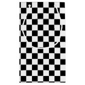 Jukebox Retro Checkerboard 50ste verjaardagsfeestj Klein Cadeauzakje (Achterkant)