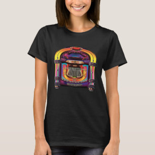 Jukebox Retro Vintage 80s Stijl Karaoke T-shirt