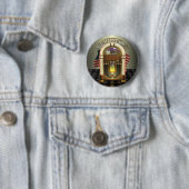 Jukebox Rockaholic Buttonnen Ronde Button 5,7 Cm (In situ)