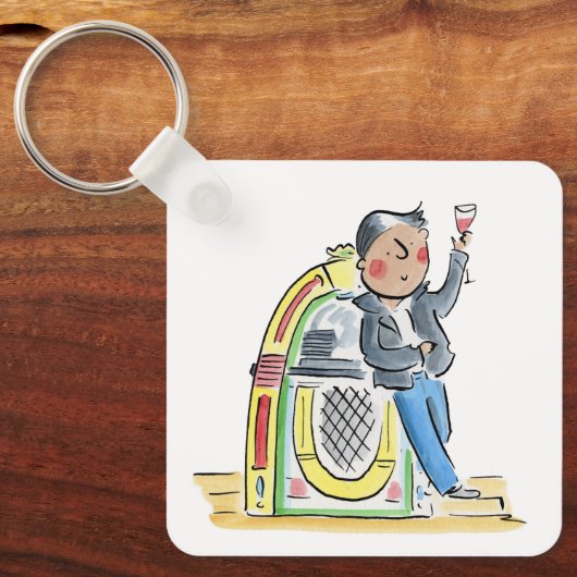 Jukebox Sleutelhanger (Voorkant)