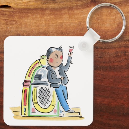Jukebox Sleutelhanger (Achterkant)