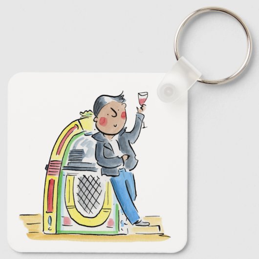 Jukebox Sleutelhanger (Achterkant)
