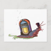 Jukebox Snail Briefkaart (Voorkant)