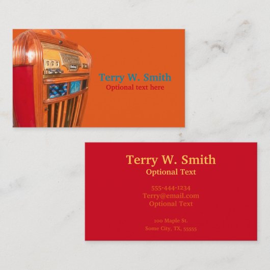  Jukebox Visitekaartje (Voorkant / Achterkant)