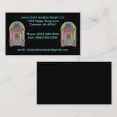 Jukeboxes Jukebox ~ Retro Style Visitekaartje (Voorkant / Achterkant)