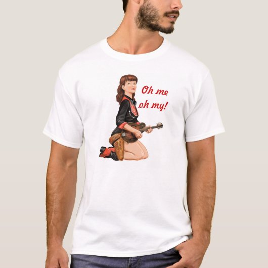 Jukejoint Mandolin Girl Tee Shirt (Voorkant)