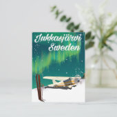 Jukkasjärvi Zweden poster voor de buitenlanders Briefkaart (Staand voorkant)