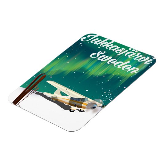 Jukkasjärvi Zweden poster voor de buitenlanders Magneet (Linkerzijde)