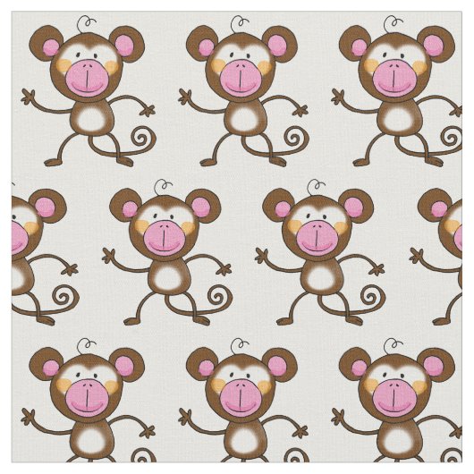 juky monkey-kwekerij stof (Close Up)
