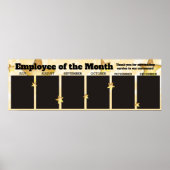 JUL-DEC werknemer van de vertoning van de maandfot Poster (Voorkant)