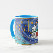 Julbock Holiday Yuletide Mok (Voorkant links)