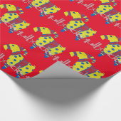 julbocken de Scandinavische Yule Goat Cadeaupapier (Hoek)