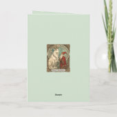 Julbocken Yule Goat And Jultomten Scandinavian Kaart (Achterkant)