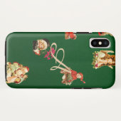 jule, kerstpatroon, Victoriaans, art nouv Case-Mate iPhone Case (Achterkant (horizontaal))