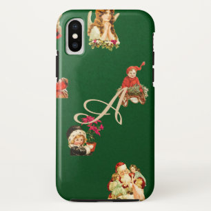 jule, kerstpatroon, Victoriaans, art nouv Case-Mate iPhone Case