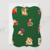 jule, kerstpatroon, Victoriaans, art nouv Save The Date (Achterkant)