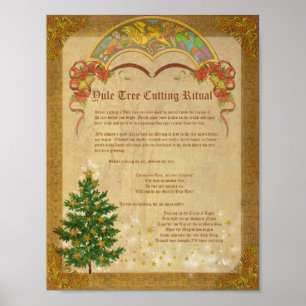 JULE TREE CUTTING RITUAL POSTER