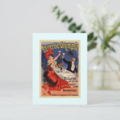 Jules Chéret-advertentie,1890 Briefkaart (Staand voorkant)