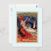 Jules Chéret-advertentie,1890 Briefkaart (Voorkant / Achterkant)