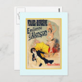 Jules Chéret,advertentie,1890 Briefkaart (Voorkant / Achterkant)