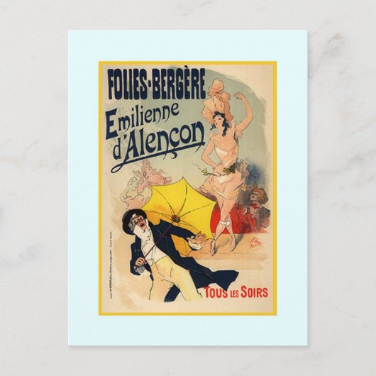 Jules Chéret,advertentie,1890 Briefkaart (Voorkant)