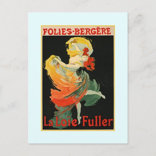 Jules Chéret-advertentie,1893 Briefkaart (Voorkant)