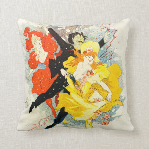 Jules Cheret Art Nouveau Pillow Kussen